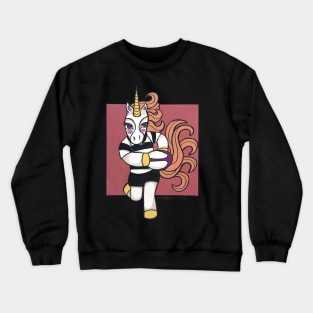 Rugby Unicorn - NZ Provincial colors - Animals of Inspiration Crewneck Sweatshirt